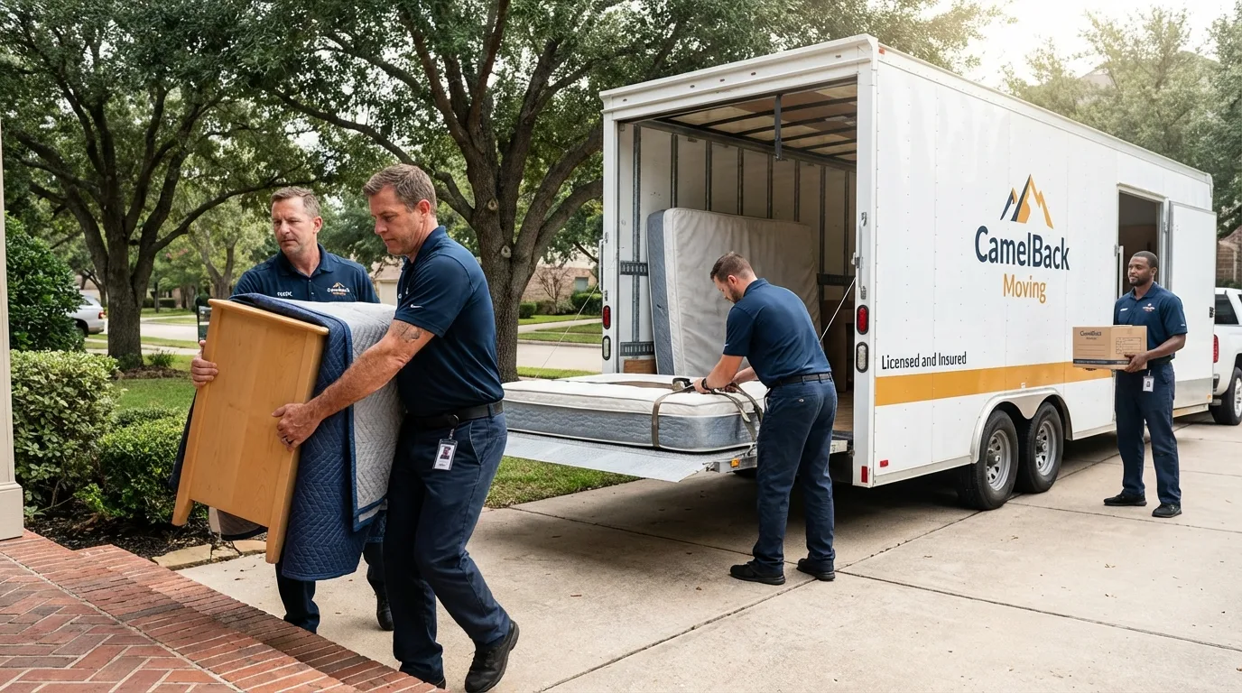 Crew loading residential truck for cross-state move from Mount Washington, KY